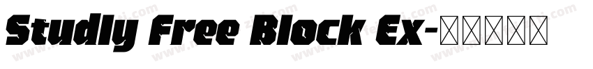 Studly Free Block Ex字体转换